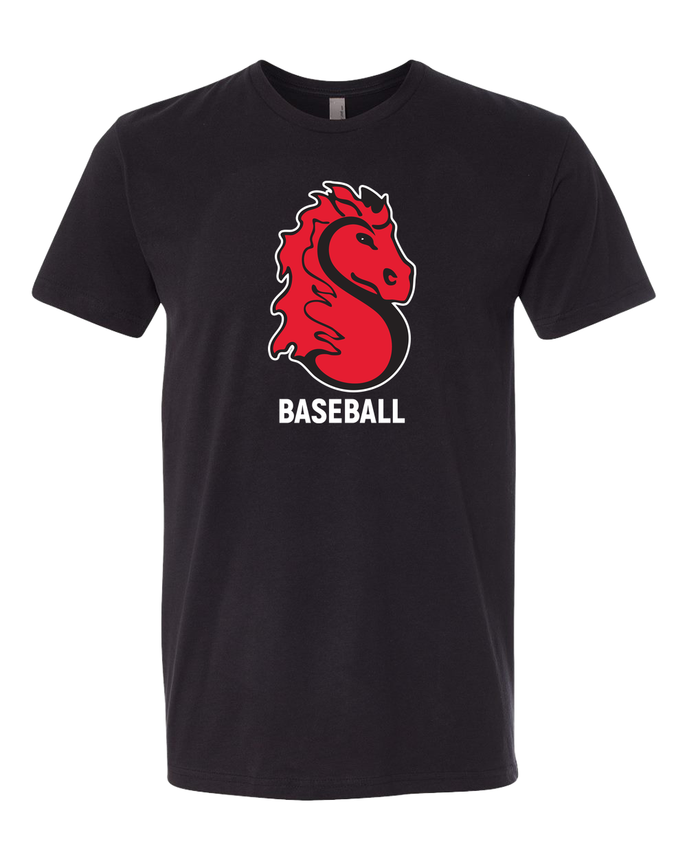 Stillwater Baseball - Black T-Shirt - Full Front