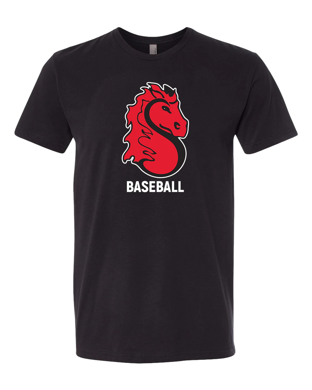 Stillwater Baseball - Black T-Shirt - Full Front