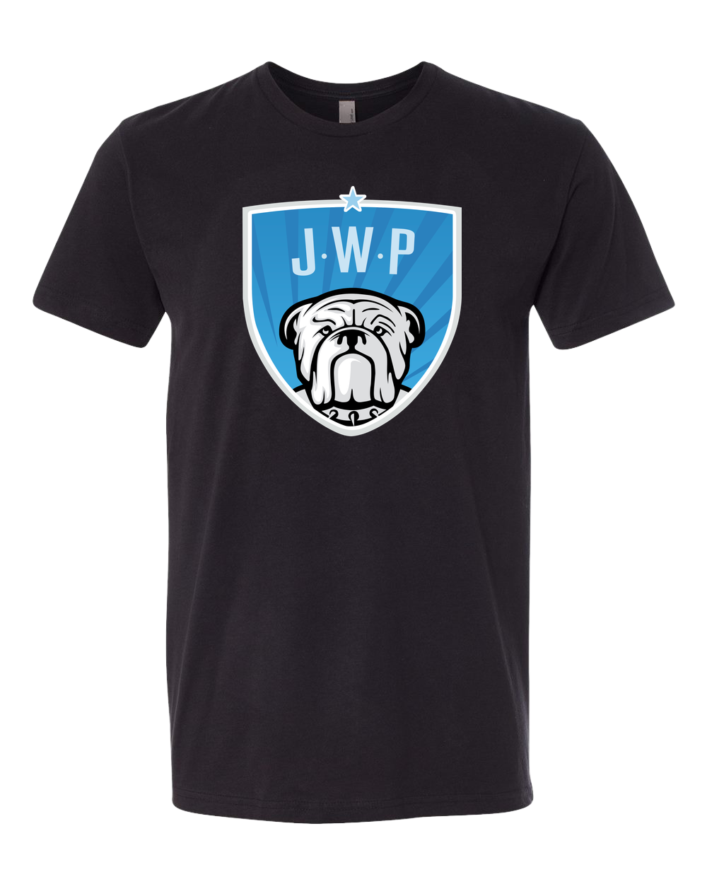 JWP Youth Baseball and Softball - Black T-Shirt - Full Front
