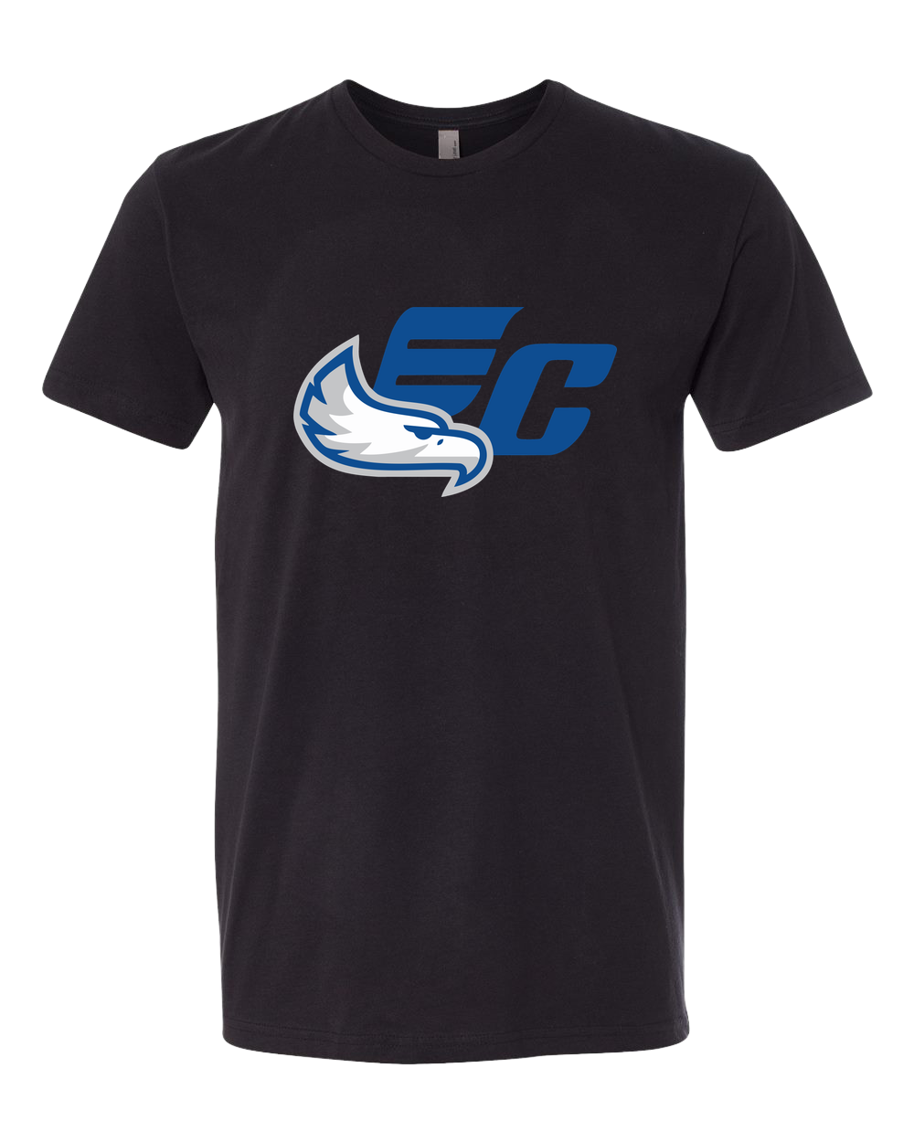East Central Spring Sports - Black T-Shirt - Full Front