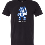 Galena Softball - Black T-Shirt - Full Front