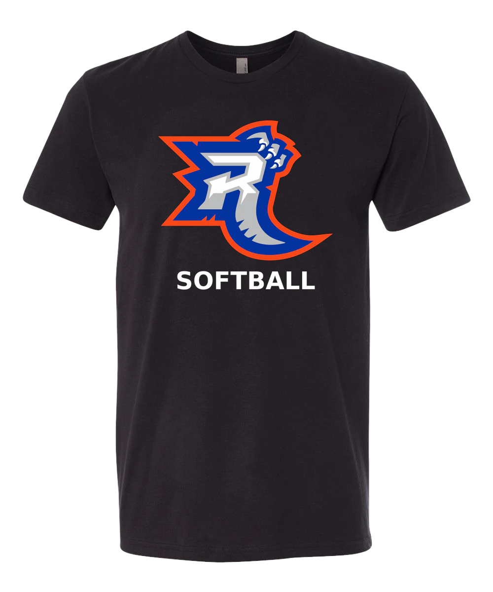 Carlton Wrenshall Softball - Black T-Shirt - Full Front