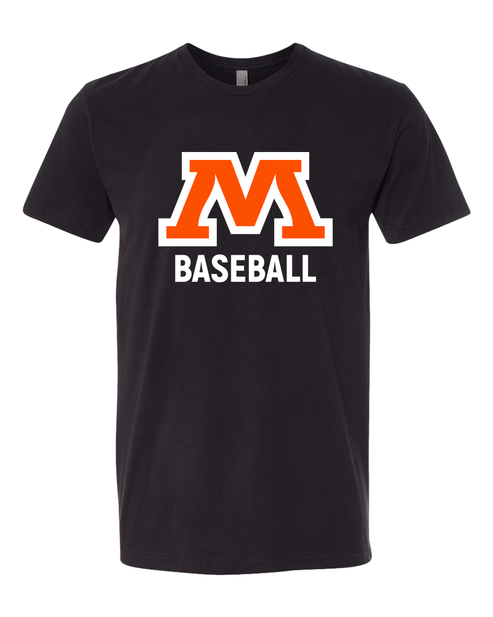 Moorhead Baseball - Black T-Shirt - Full Front