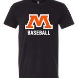 Moorhead Baseball - Black T-Shirt - Full Front