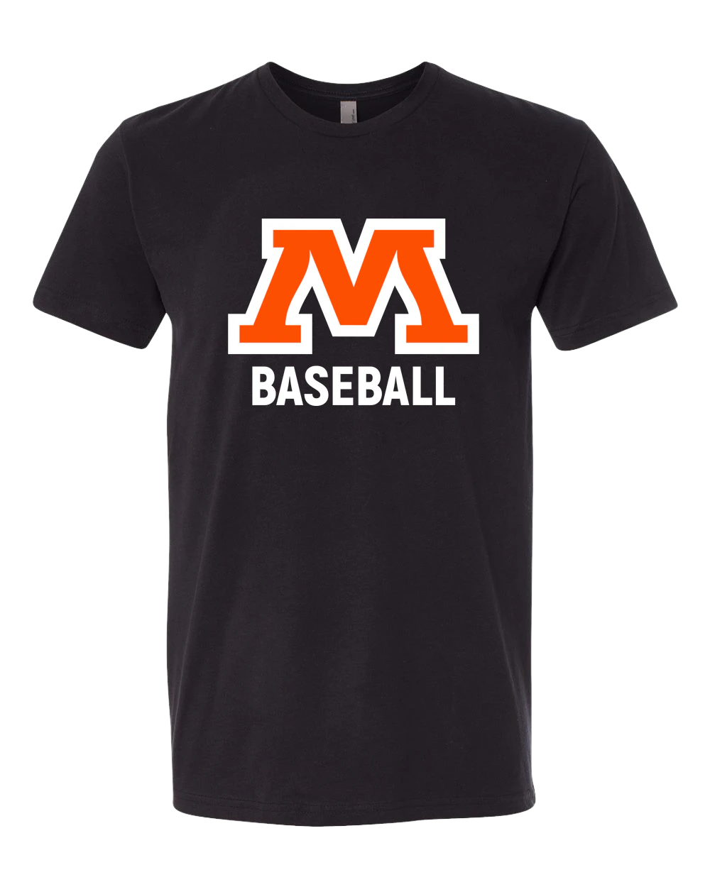Moorhead Baseball - Black T-Shirt - Full Front