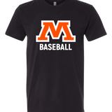 Moorhead Baseball - Black T-Shirt - Full Front