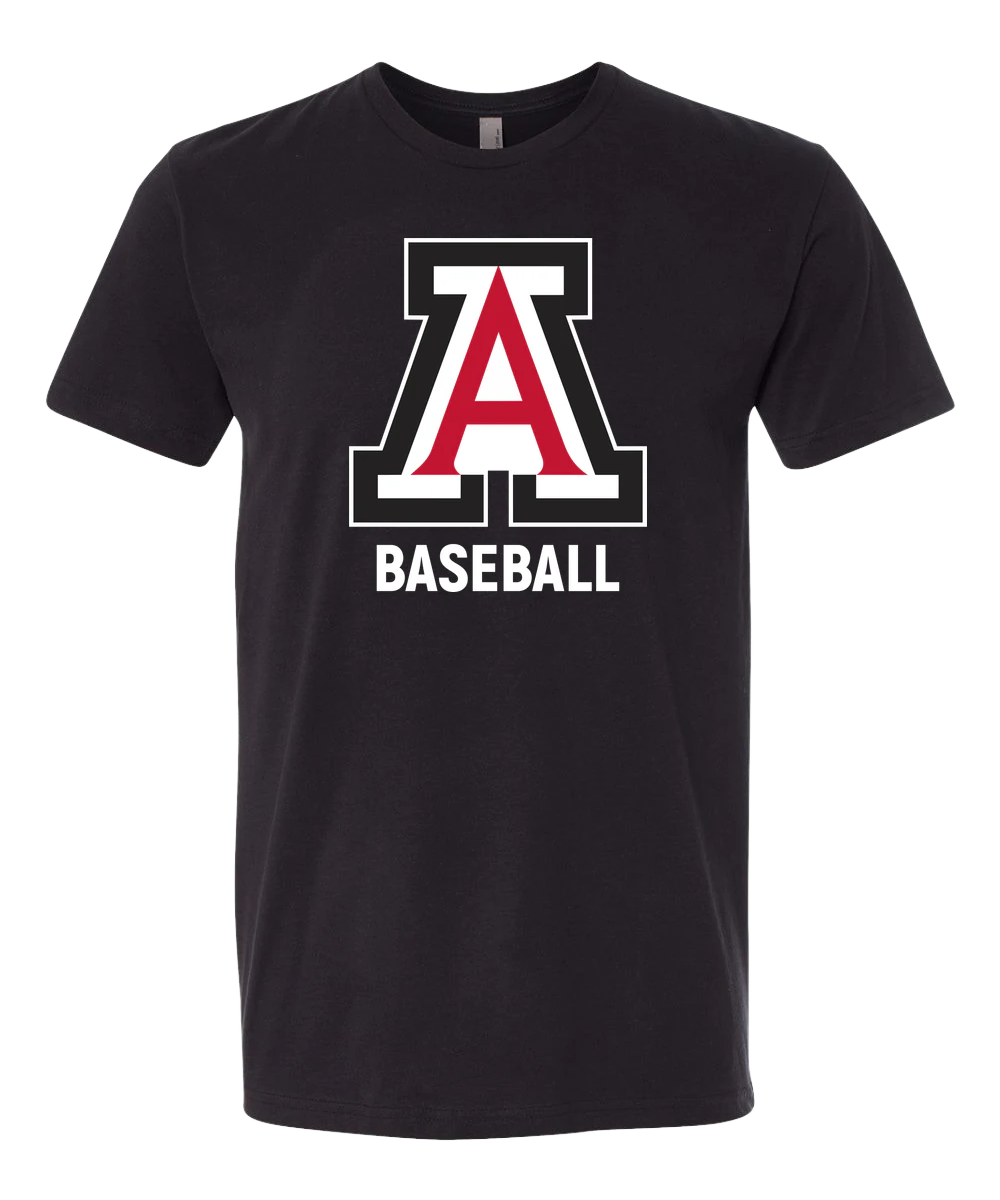 Amboy Baseball - Black T-Shirt - Full Front