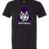 Albany Softball - Black T-Shirt - Full Front