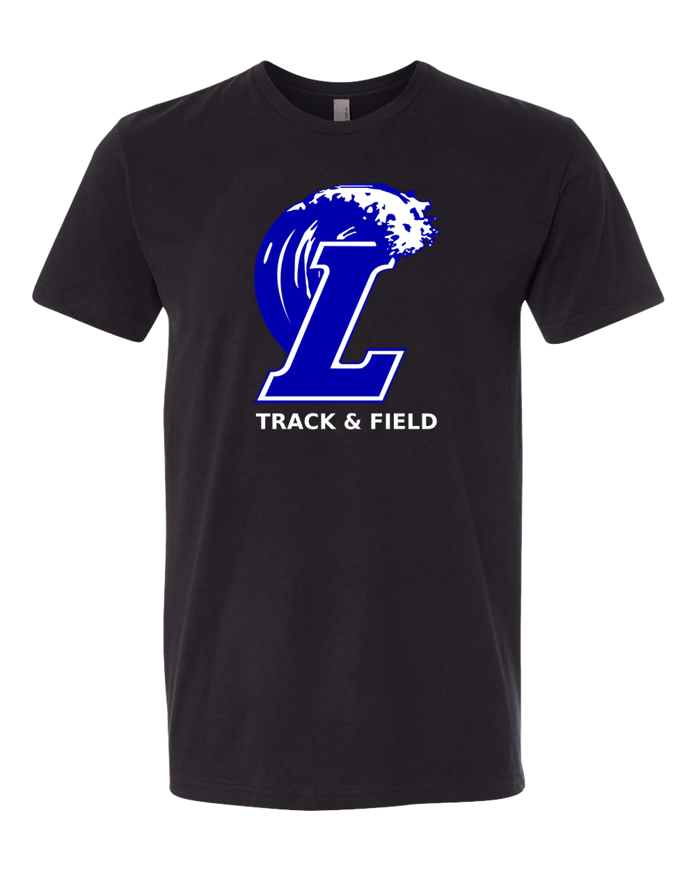 Lakeview Track - Black T-Shirt - Full Front