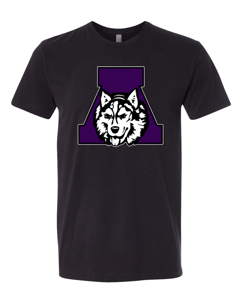 Albany Baseball and Softball - Black T-Shirt - Full Front