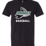 Faribault Baseball - Black T-Shirt - Full Front