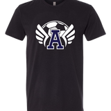 Abingdon Soccer - Black T-Shirt - Full Front