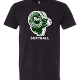 Roseau Softball - Black T-Shirt - Full Front
