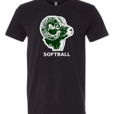 Roseau Softball - Black T-Shirt - Full Front