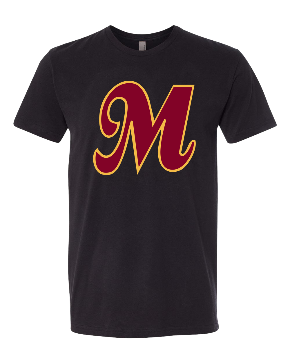 Mankato Area Youth Baseball Association - Black T-Shirt - Full Front