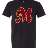 Mankato Area Youth Baseball Association - Black T-Shirt - Full Front