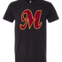 Mankato Area Youth Baseball Association - Black T-Shirt - Full Front