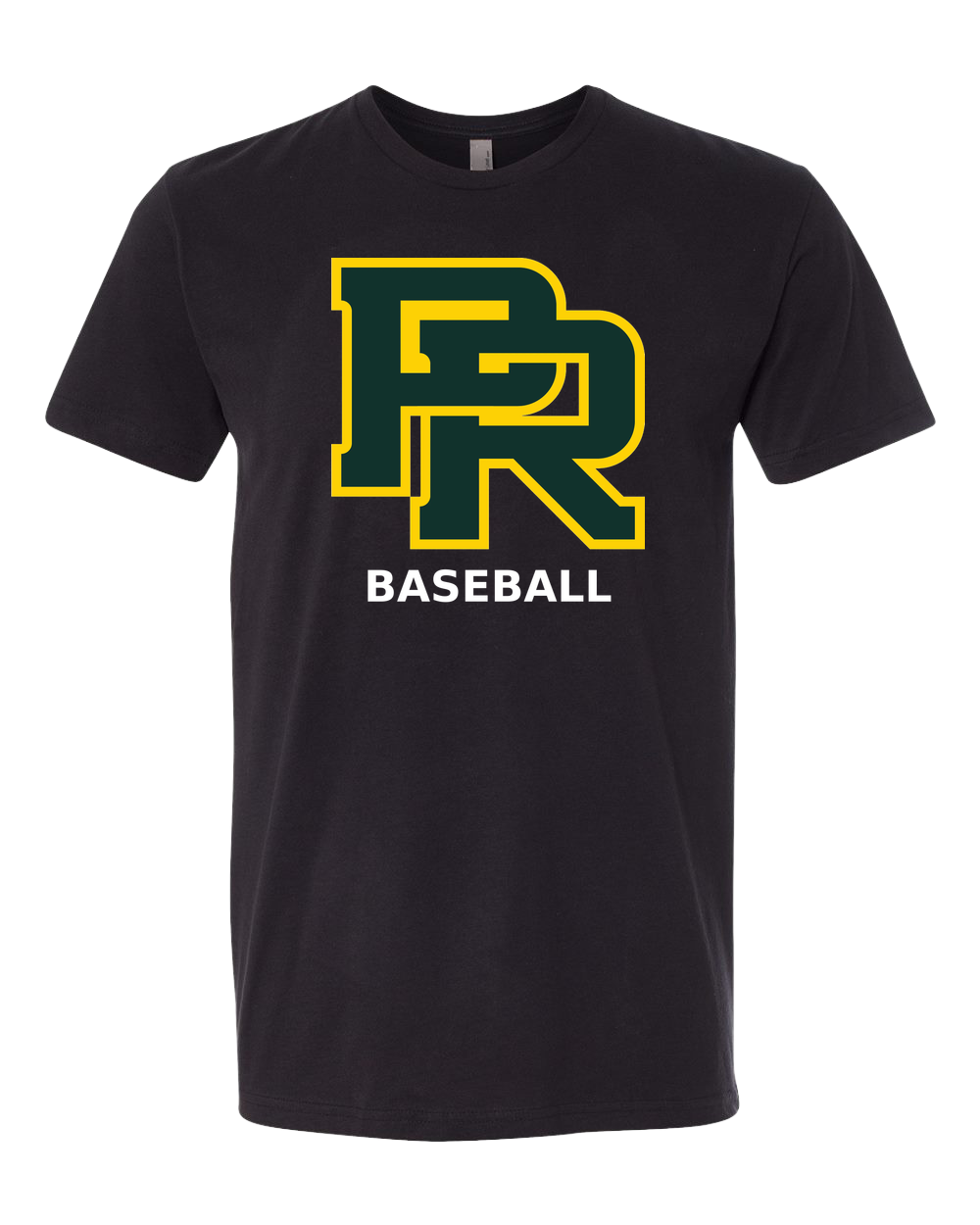 Proctor Baseball - Black T-Shirt - Full Front