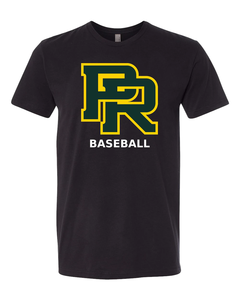 Proctor Baseball - Black T-Shirt - Full Front