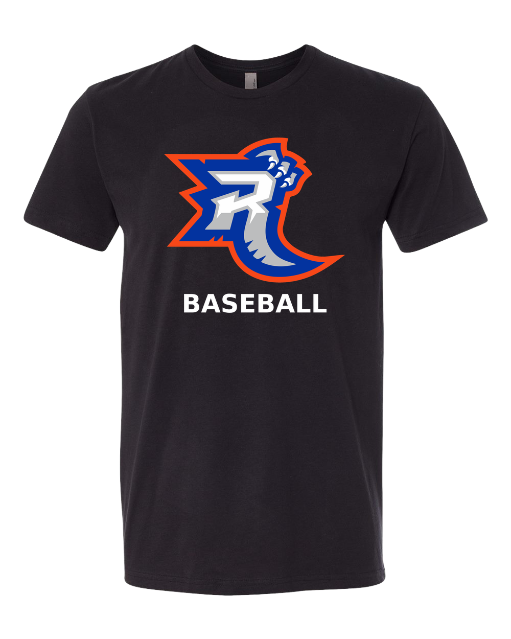 Carlton Wrenshall Baseball - Black T-Shirt - Full Front