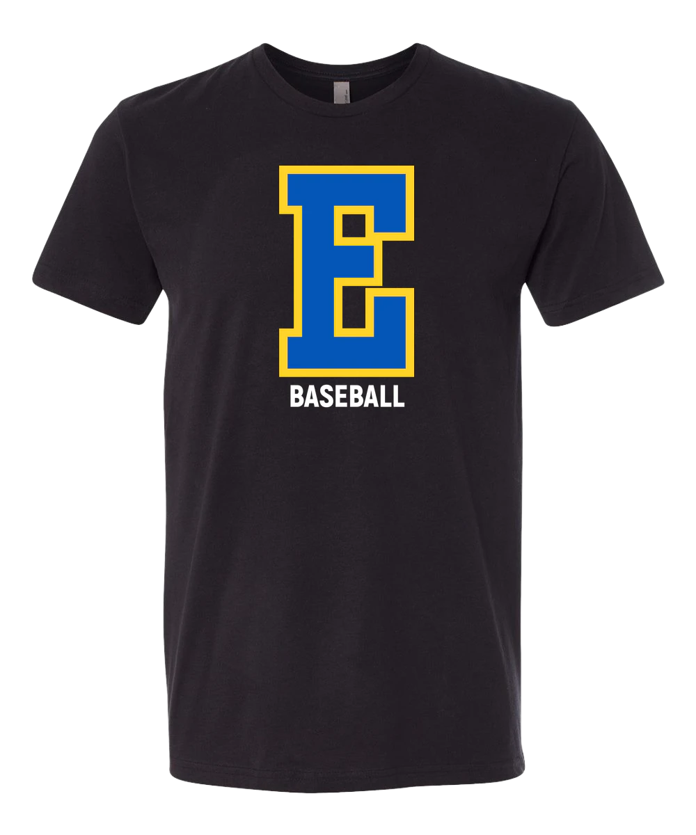 Esko Baseball - Black T-Shirt - Full Front