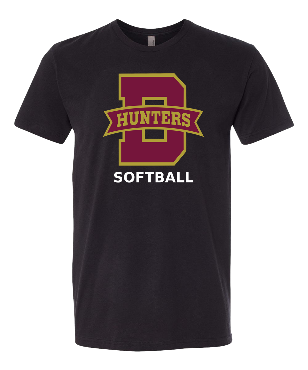 Denfeld Softball - Black T-Shirt - Full Front