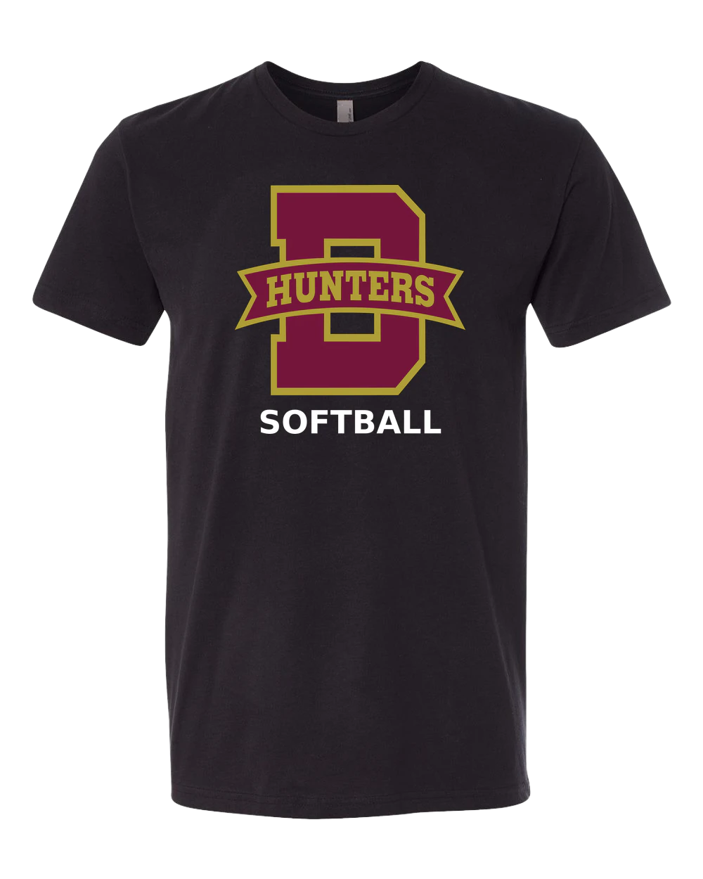 Denfeld Softball - Black T-Shirt - Full Front