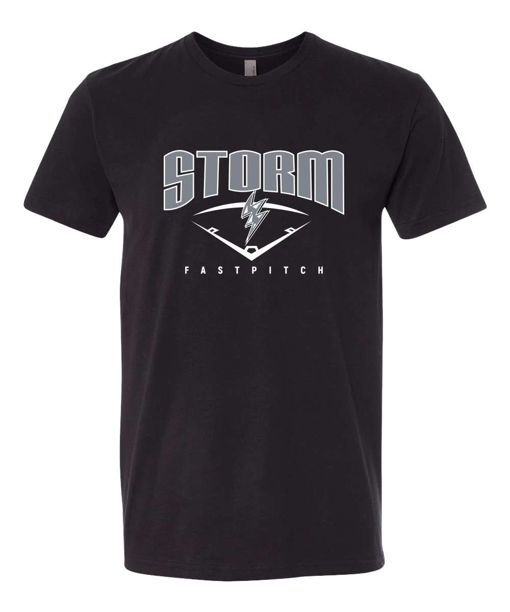BW Softball - Black T-Shirt - Full Front