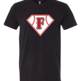 Fairmont Baseball - Black T-Shirt - Full Front
