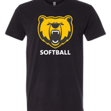 Byron Softball - Black T-Shirt - Full Front