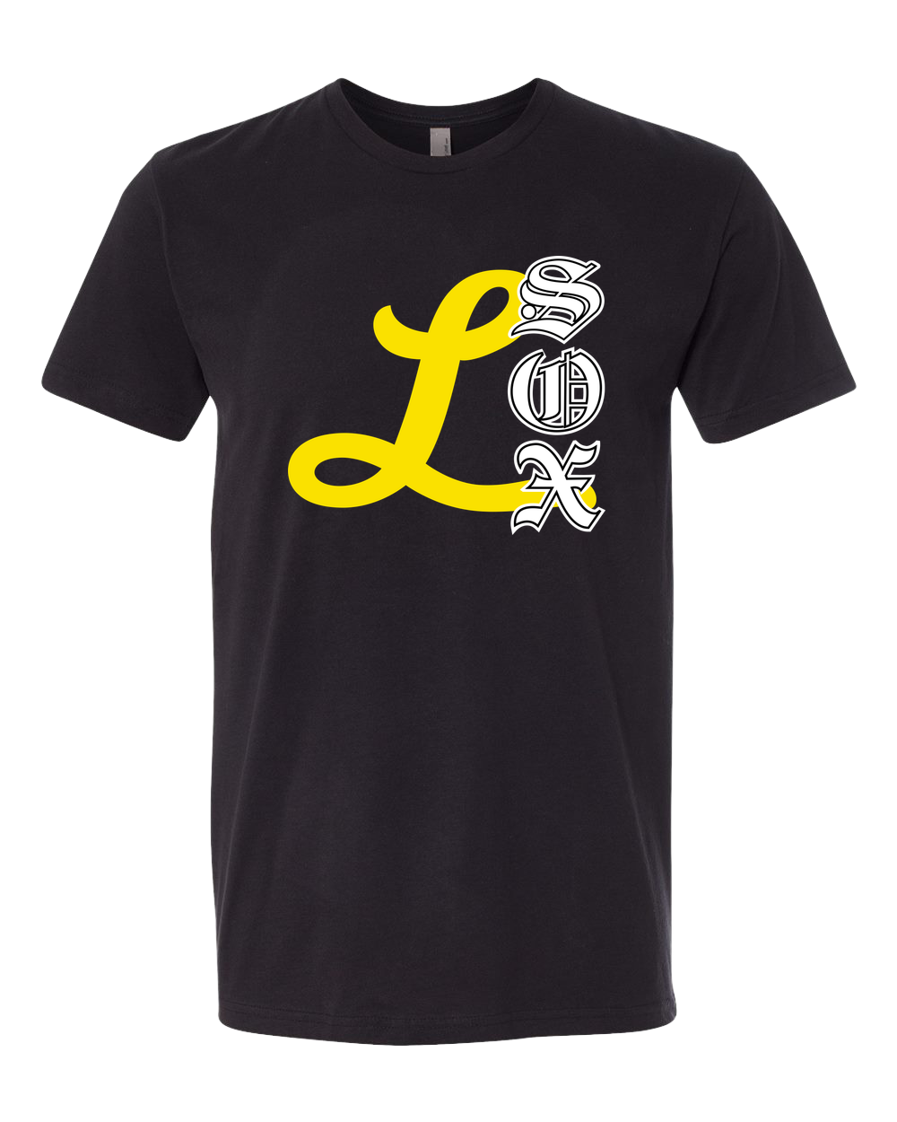 Lamberton LongSox Baseball - Black T-Shirt - Full Front