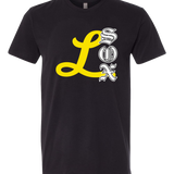 Lamberton LongSox Baseball - Black T-Shirt - Full Front