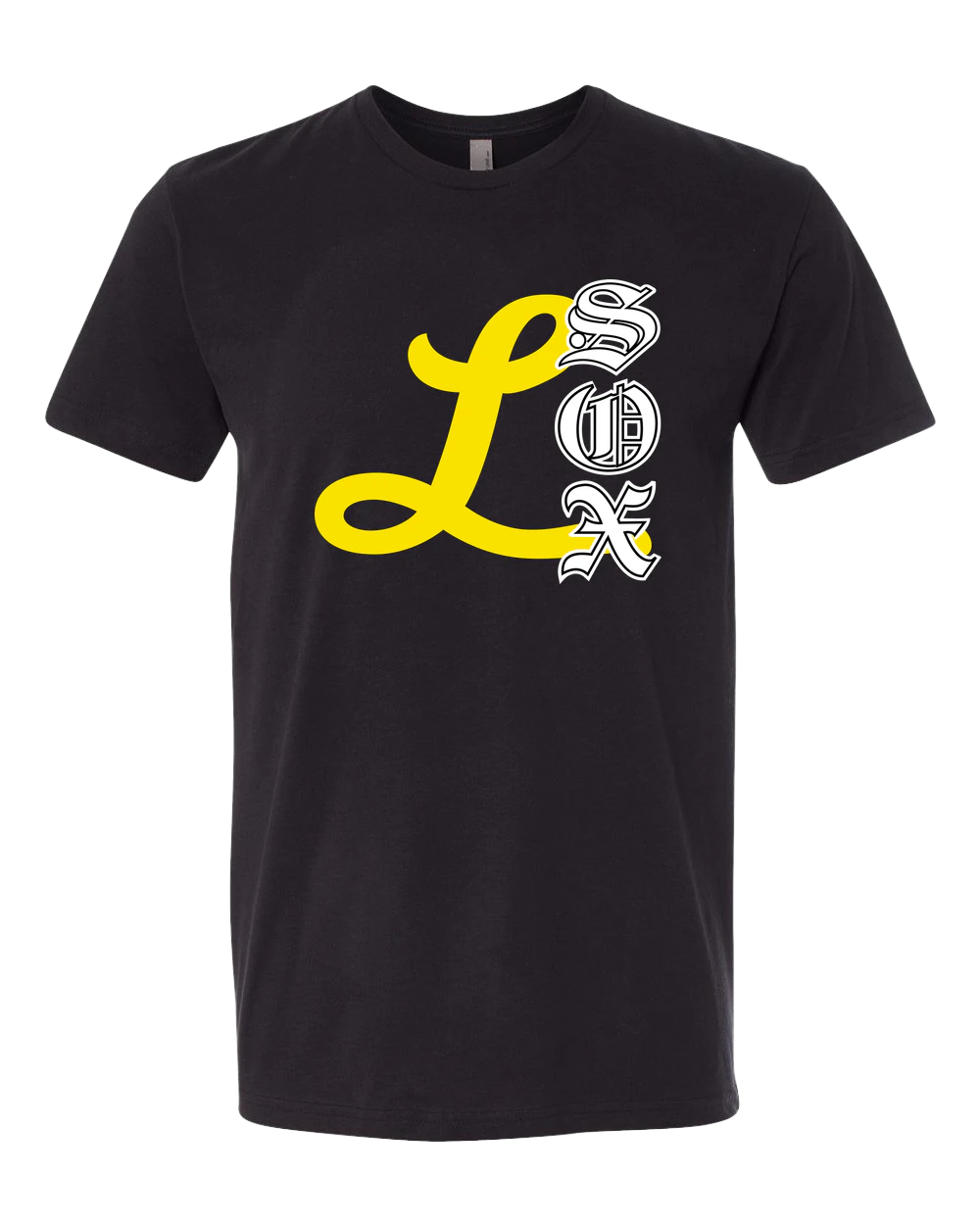 Lamberton LongSox Baseball - Black T-Shirt - Full Front