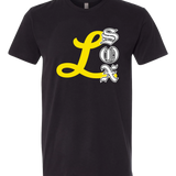 Lamberton LongSox Baseball - Black T-Shirt - Full Front