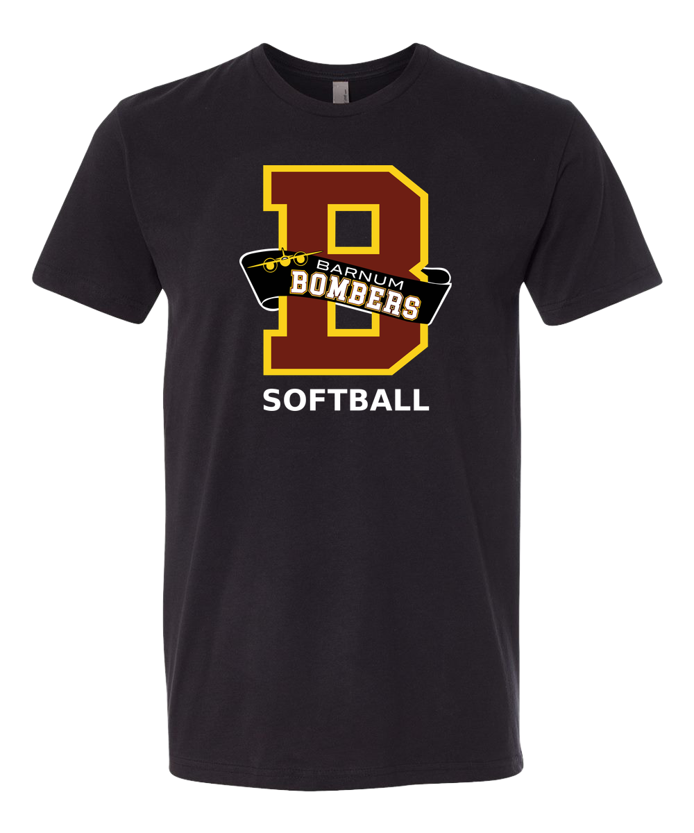 Barnum Softball - Black T-Shirt - Full Front