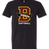 Barnum Softball - Black T-Shirt - Full Front