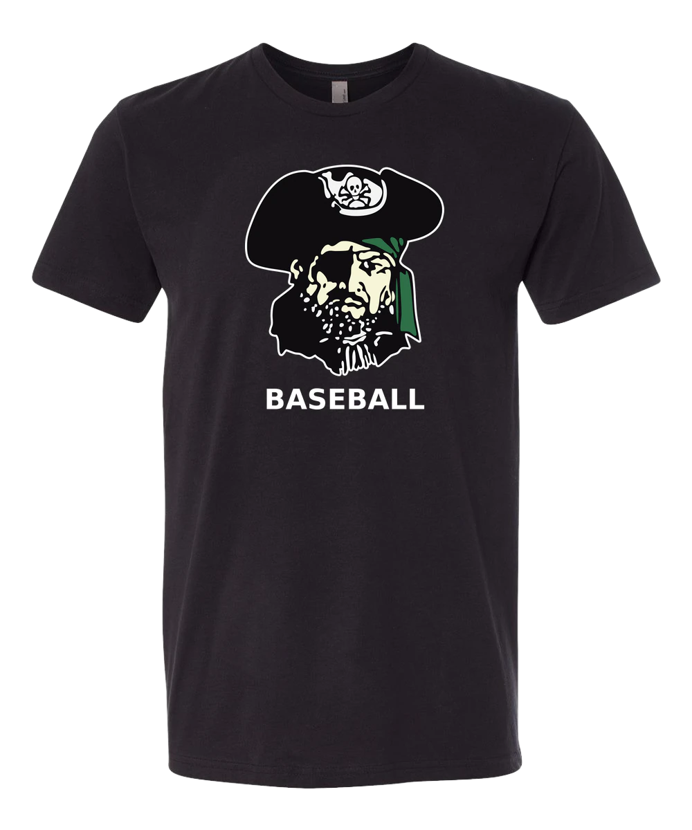 Waterville-Elysian-Morristown Baseball - Black T-Shirt - Full Front