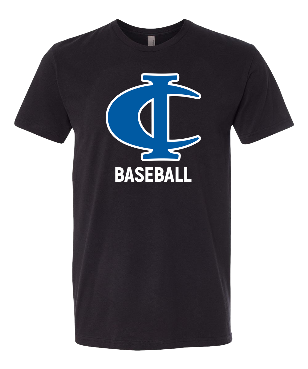 Cambridge Isanti Baseball - Black T-Shirt - Full Front