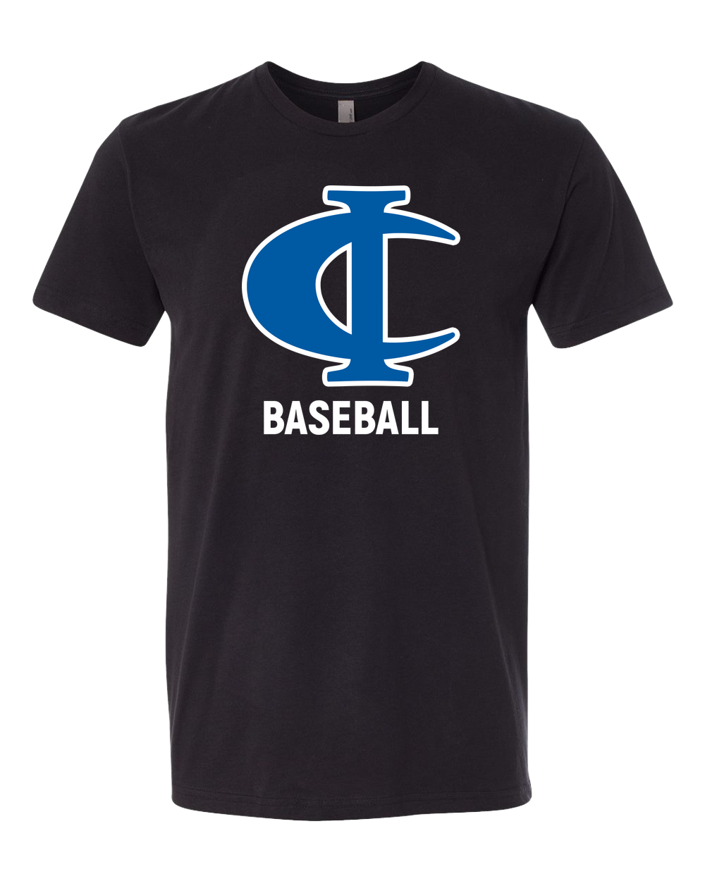 Cambridge Isanti Baseball - Black T-Shirt - Full Front