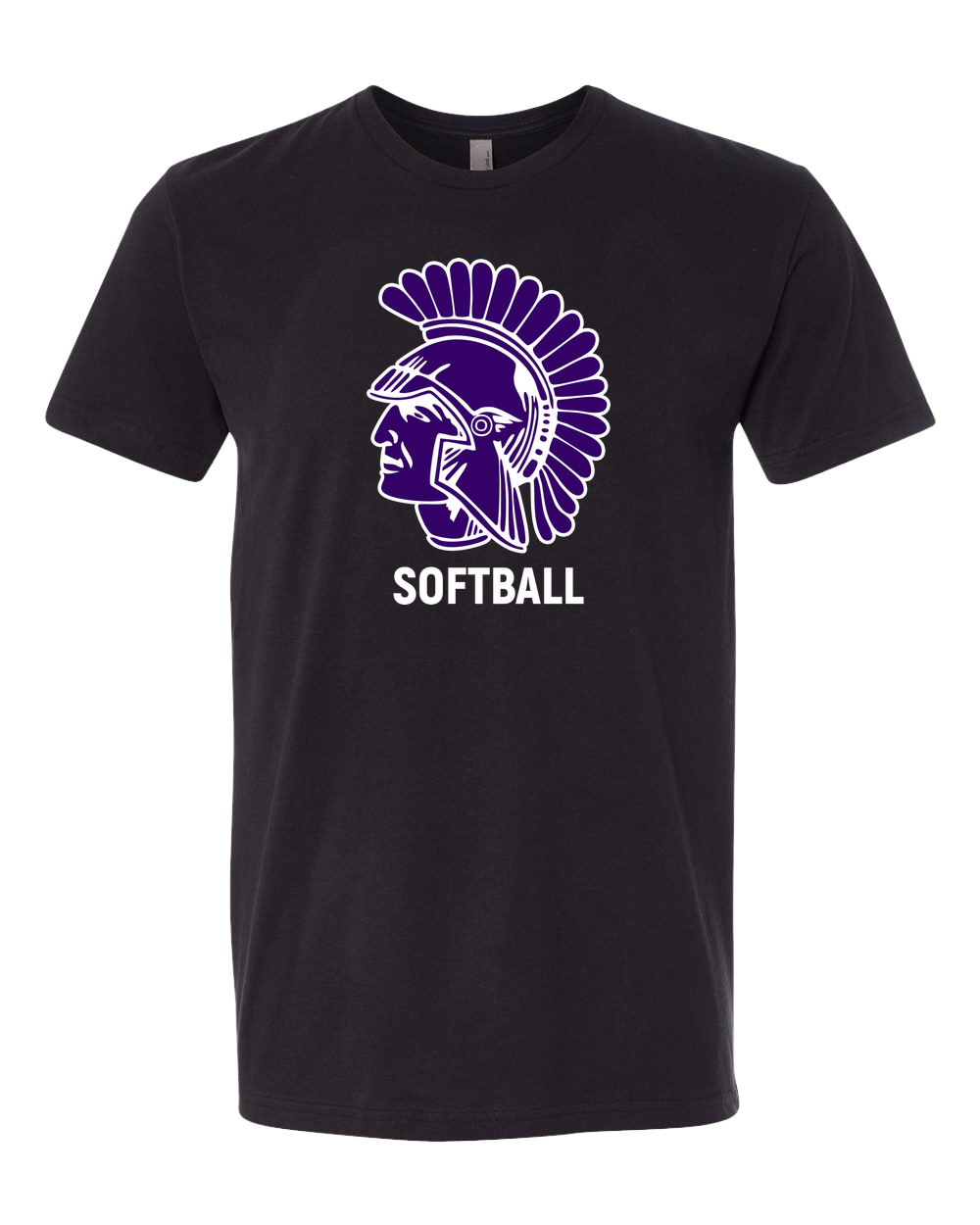 Barnesville Softball - Black T-Shirt - Full Front