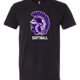 Barnesville Softball - Black T-Shirt - Full Front