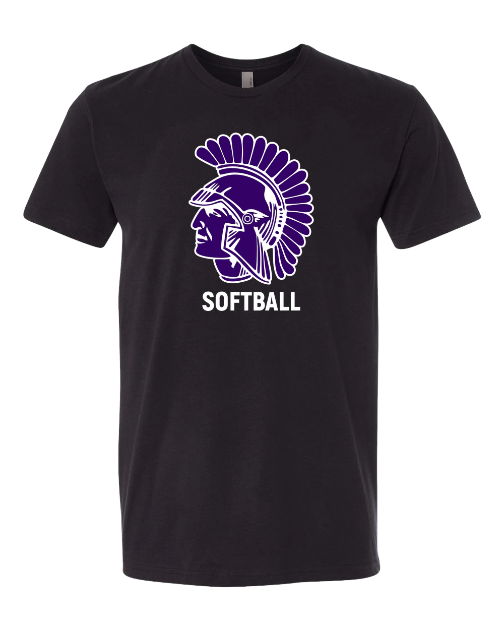 Barnesville Softball - Black T-Shirt - Full Front