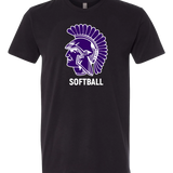 Barnesville Softball - Black T-Shirt - Full Front