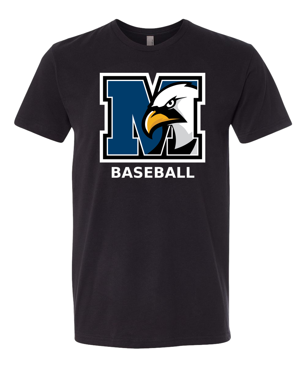 New York Mills Baseball - Black T-Shirt - Full Front