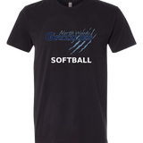 North Woods Softball - Black T-Shirt - Full Front