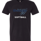 North Woods Softball - Black T-Shirt - Full Front