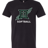 Rock Ridge Softball - Black T-Shirt - Full Front