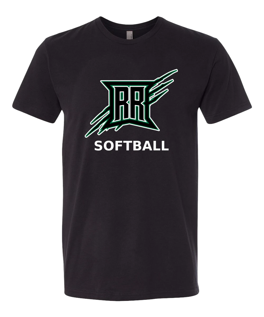 Rock Ridge Softball - Black T-Shirt - Full Front