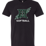 Rock Ridge Softball - Black T-Shirt - Full Front