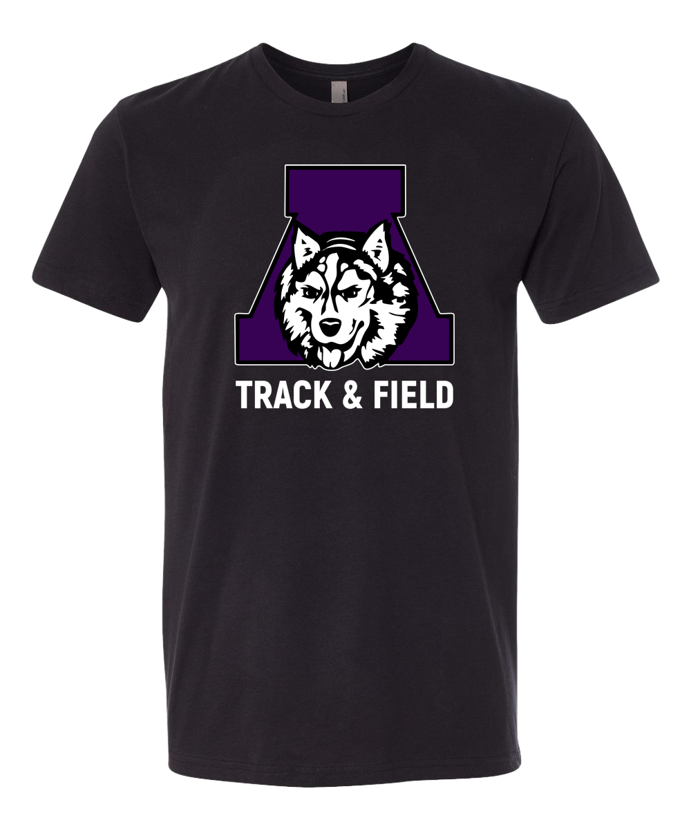 Albany Track & Field - Black T-Shirt - Full Front